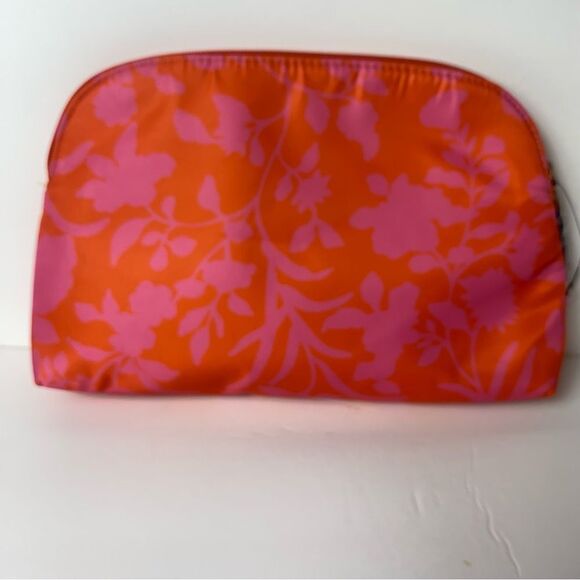 Talbots New With Tags Pink and orange Floral Cosmetic Bag - Picture 2 of 8